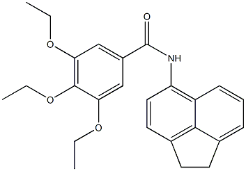 N-(1,2-dihydroacenaphthylen-5-yl)-3,4,5-triethoxybenzamide,,结构式