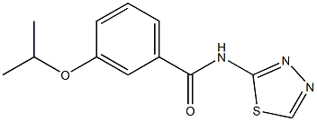 3-propan-2-yloxy-N-(1,3,4-thiadiazol-2-yl)benzamide 化学構造式