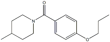 (4-methylpiperidin-1-yl)-(4-propoxyphenyl)methanone Structure