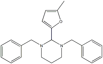 1,3-dibenzyl-2-(5-methylfuran-2-yl)-1,3-diazinane Structure