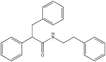 2,3-diphenyl-N-(2-phenylethyl)propanamide Struktur