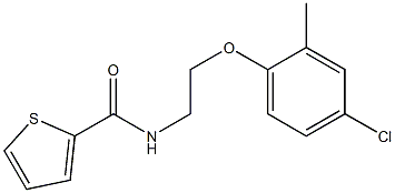 N-[2-(4-chloro-2-methylphenoxy)ethyl]thiophene-2-carboxamide Structure