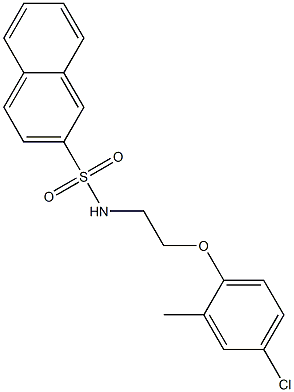 N-[2-(4-chloro-2-methylphenoxy)ethyl]naphthalene-2-sulfonamide Structure