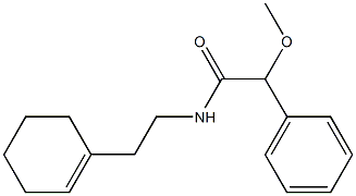 N-[2-(cyclohexen-1-yl)ethyl]-2-methoxy-2-phenylacetamide 化学構造式