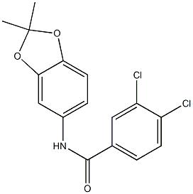 3,4-dichloro-N-(2,2-dimethyl-1,3-benzodioxol-5-yl)benzamide Structure