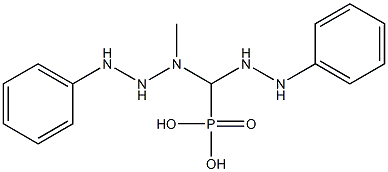 N-bis(2-phenylhydrazinyl)phosphoryl-N-methylmethanamine,,结构式