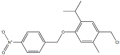 1-(chloromethyl)-2-methyl-4-[(4-nitrophenyl)methoxy]-5-propan-2-ylbenzene Structure