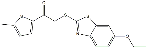  2-[(6-ethoxy-1,3-benzothiazol-2-yl)sulfanyl]-1-(5-methylthiophen-2-yl)ethanone