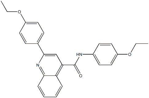 N,2-bis(4-ethoxyphenyl)quinoline-4-carboxamide 化学構造式