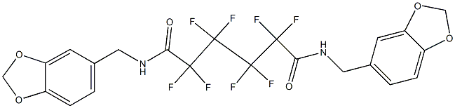 N,N'-bis(1,3-benzodioxol-5-ylmethyl)-2,2,3,3,4,4,5,5-octafluorohexanediamide