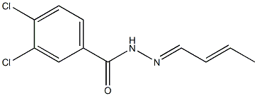 N-[(E)-[(E)-but-2-enylidene]amino]-3,4-dichlorobenzamide Structure