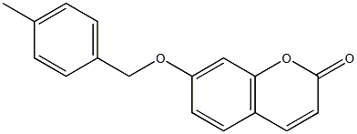 7-[(4-methylphenyl)methoxy]chromen-2-one Struktur