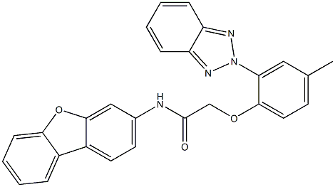 2-[2-(benzotriazol-2-yl)-4-methylphenoxy]-N-dibenzofuran-3-ylacetamide