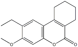 2-ethyl-3-methoxy-7,8,9,10-tetrahydrobenzo[c]chromen-6-one Structure