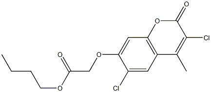 butyl 2-(3,6-dichloro-4-methyl-2-oxochromen-7-yl)oxyacetate