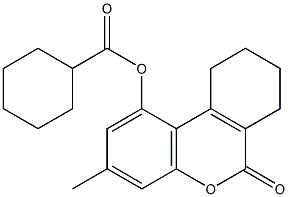  (3-methyl-6-oxo-7,8,9,10-tetrahydrobenzo[c]chromen-1-yl) cyclohexanecarboxylate