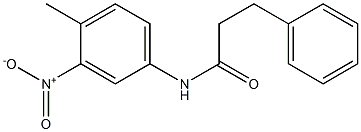 N-(4-methyl-3-nitrophenyl)-3-phenylpropanamide Structure