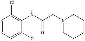 N-(2,6-dichlorophenyl)-2-piperidin-1-ylacetamide Struktur