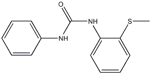 1-(2-methylsulfanylphenyl)-3-phenylurea,,结构式