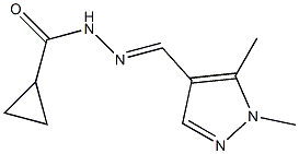 N-[(E)-(1,5-dimethylpyrazol-4-yl)methylideneamino]cyclopropanecarboxamide