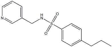 4-propyl-N-(pyridin-3-ylmethyl)benzenesulfonamide Structure