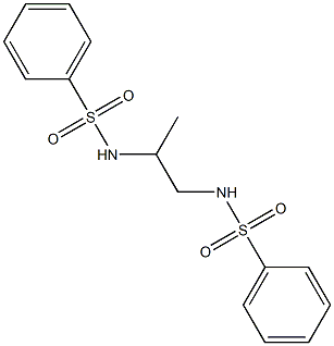 N-[2-(benzenesulfonamido)propyl]benzenesulfonamide 化学構造式