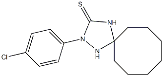 2-(4-chlorophenyl)-1,2,4-triazaspiro[4.7]dodecane-3-thione