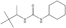1-cyclohexyl-3-(3,3-dimethylbutan-2-yl)urea Struktur