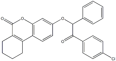 3-[2-(4-chlorophenyl)-2-oxo-1-phenylethoxy]-7,8,9,10-tetrahydrobenzo[c]chromen-6-one|