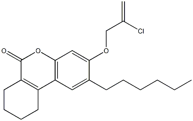 3-(2-chloroprop-2-enoxy)-2-hexyl-7,8,9,10-tetrahydrobenzo[c]chromen-6-one
