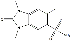 1,3,6-trimethyl-2-oxobenzimidazole-5-sulfonamide Structure