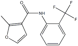 2-methyl-N-[2-(trifluoromethyl)phenyl]furan-3-carboxamide Structure