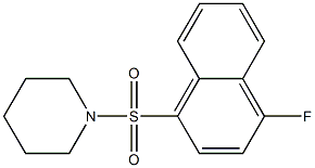 1-(4-fluoronaphthalen-1-yl)sulfonylpiperidine Struktur