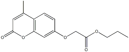 propyl 2-(4-methyl-2-oxochromen-7-yl)oxyacetate Structure