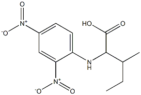 2-(2,4-dinitroanilino)-3-methylpentanoic acid Structure