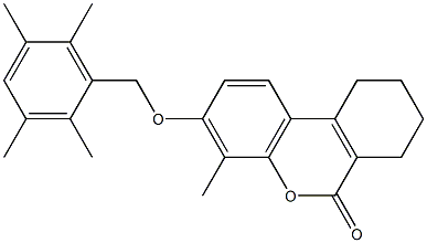 4-methyl-3-[(2,3,5,6-tetramethylphenyl)methoxy]-7,8,9,10-tetrahydrobenzo[c]chromen-6-one