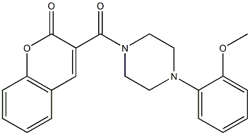 3-[4-(2-methoxyphenyl)piperazine-1-carbonyl]chromen-2-one Structure