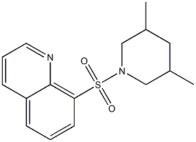 8-(3,5-dimethylpiperidin-1-yl)sulfonylquinoline Structure