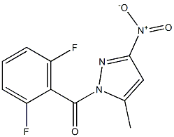 (2,6-difluorophenyl)-(5-methyl-3-nitropyrazol-1-yl)methanone Structure