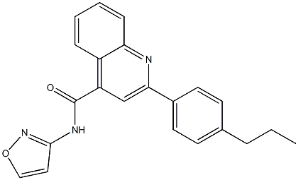 N-(1,2-oxazol-3-yl)-2-(4-propylphenyl)quinoline-4-carboxamide Structure