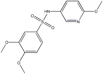 3,4-dimethoxy-N-(6-methoxypyridin-3-yl)benzenesulfonamide