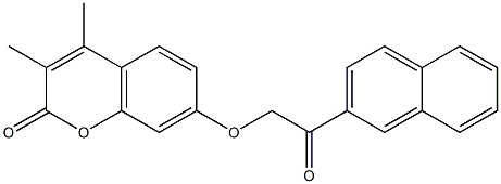  3,4-dimethyl-7-(2-naphthalen-2-yl-2-oxoethoxy)chromen-2-one