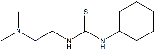 1-cyclohexyl-3-[2-(dimethylamino)ethyl]thiourea,,结构式