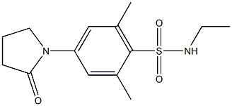 N-ethyl-2,6-dimethyl-4-(2-oxopyrrolidin-1-yl)benzenesulfonamide Structure
