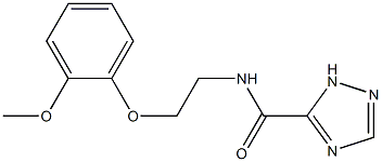 N-[2-(2-methoxyphenoxy)ethyl]-1H-1,2,4-triazole-5-carboxamide Structure