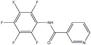 N-(2,3,4,5,6-pentafluorophenyl)pyridine-3-carboxamide Struktur