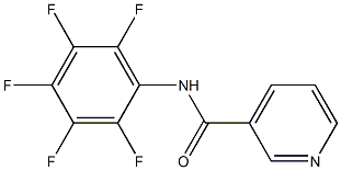 N-(2,3,4,5,6-pentafluorophenyl)pyridine-3-carboxamide 结构式