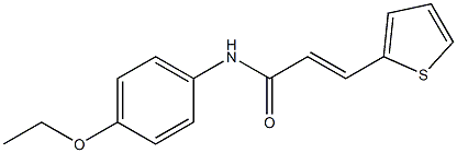 (E)-N-(4-ethoxyphenyl)-3-thiophen-2-ylprop-2-enamide Struktur