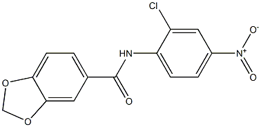 N-(2-chloro-4-nitrophenyl)-1,3-benzodioxole-5-carboxamide Structure