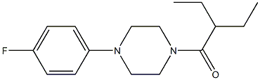 2-ethyl-1-[4-(4-fluorophenyl)piperazin-1-yl]butan-1-one 结构式